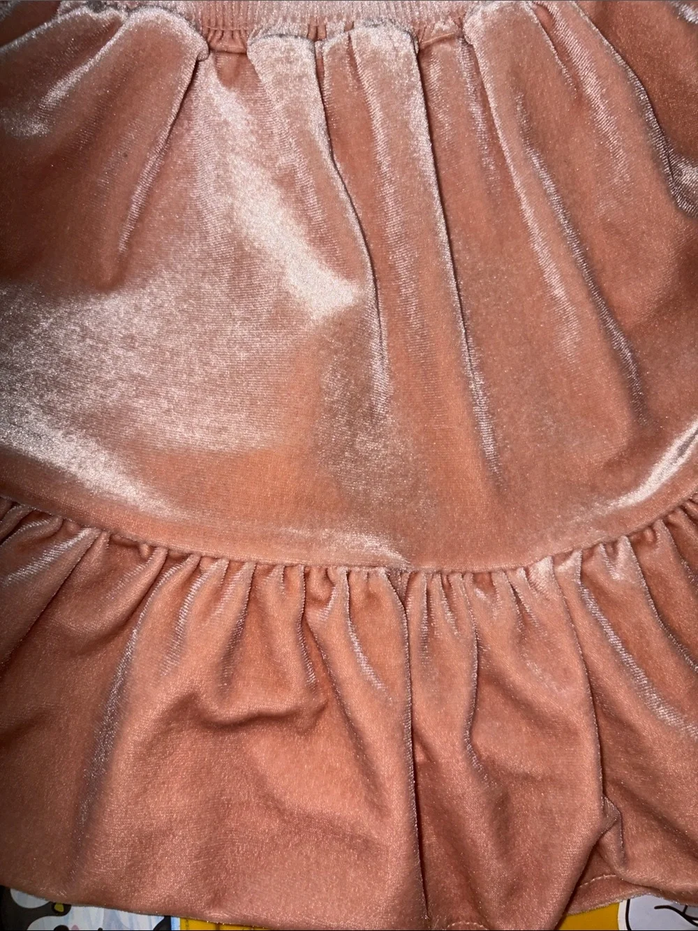 GUESS Pink Velvet Smocked Waist Party Dress